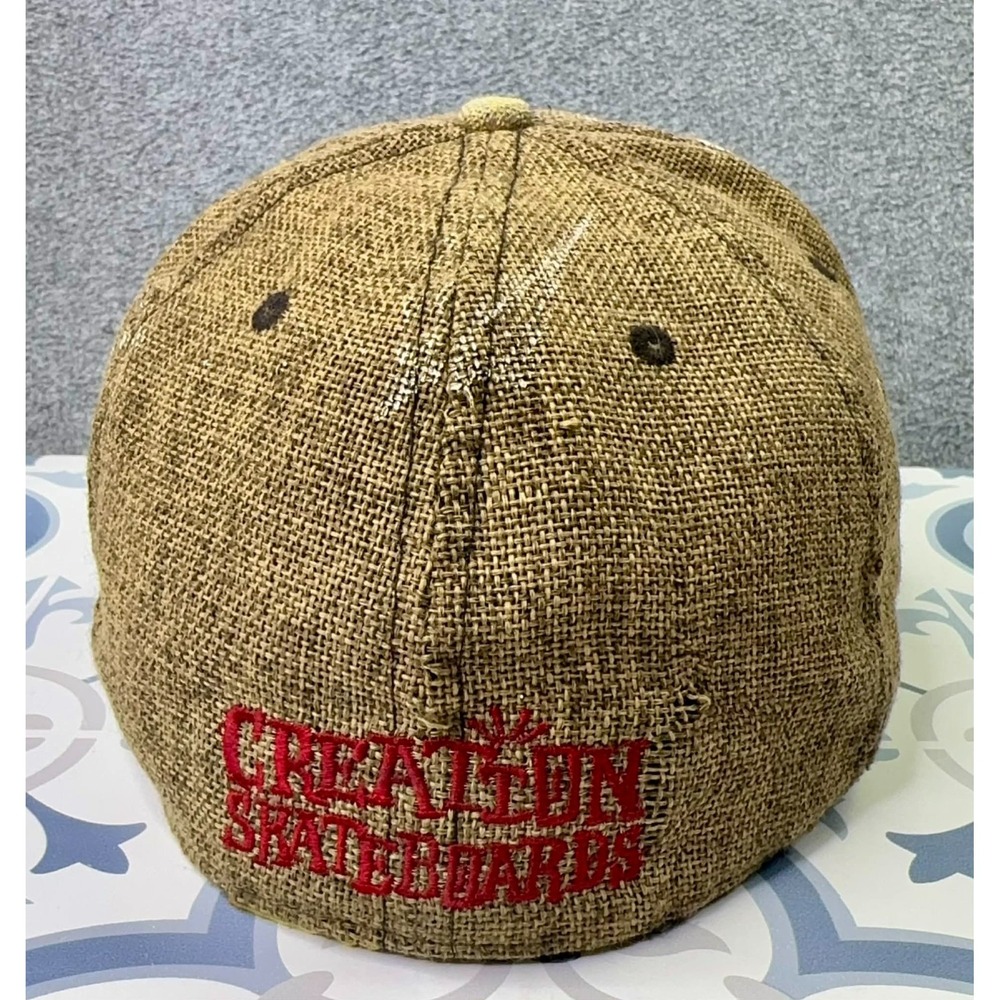 RARE Creation Skateboards Grassroots California Limited Ed Flat Brim Hat 7 1/8 - Picture 16 of 16